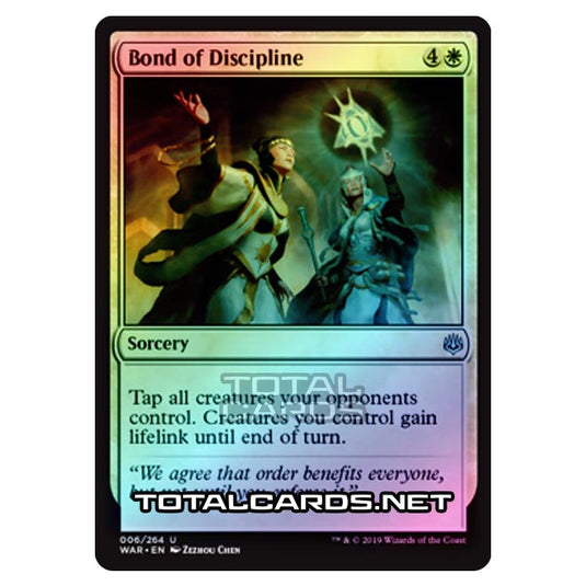 Magic The Gathering - War of The Spark - Bond of Discipline - 6/264 (Foil)