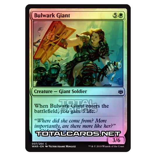 Magic The Gathering - War of The Spark - Bulwark Giant - 7/264 (Foil)