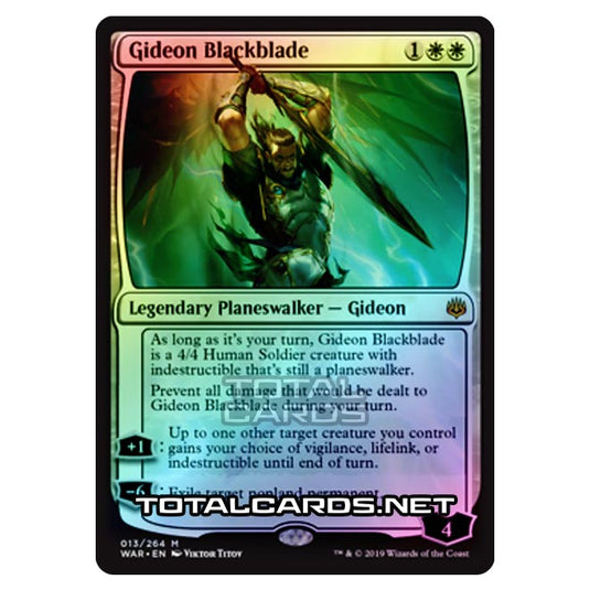 Magic The Gathering - War of The Spark - Gideon Blackblade - 13/264 (Foil)