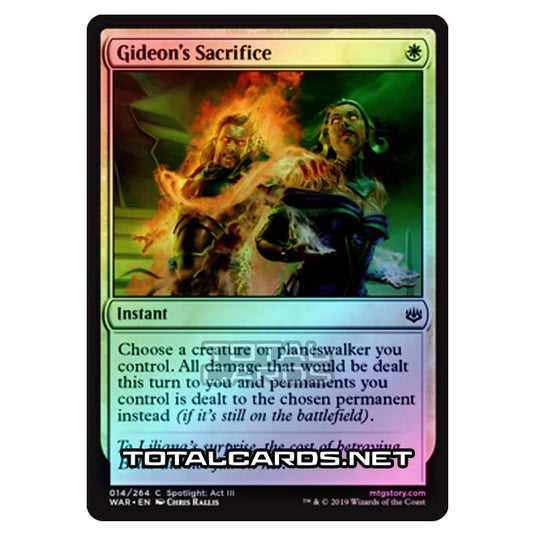 Magic The Gathering - War of The Spark - Gideon's Sacrifice - 14/264 (Foil)