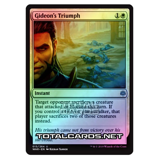 Magic The Gathering - War of The Spark - Gideon's Triumph - 15/264 (Foil)