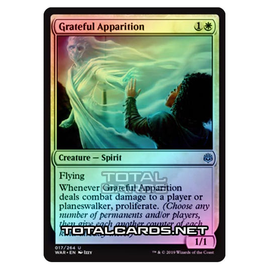 Magic The Gathering - War of The Spark - Grateful Apparition - 17/264 (Foil)