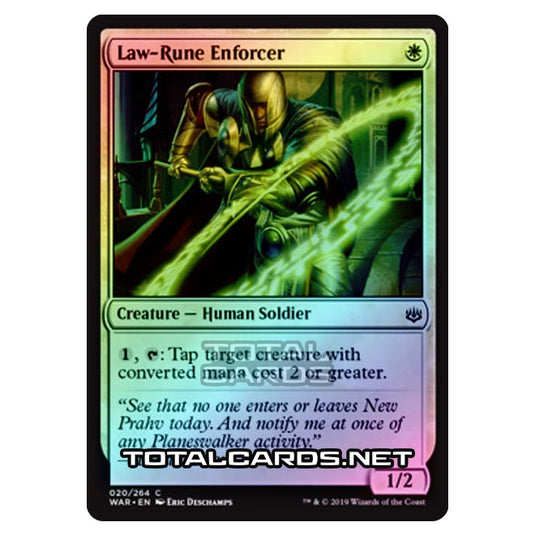 Magic The Gathering - War of The Spark - Law-Rune Enforcer - 20/264 (Foil)