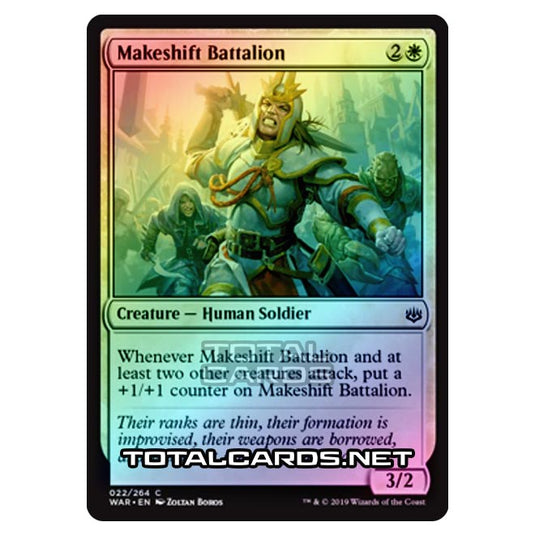 Magic The Gathering - War of The Spark - Makeshift Battalion - 22/264 (Foil)