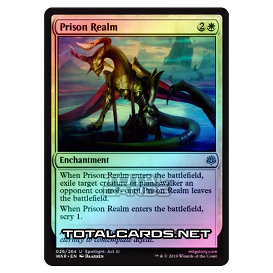 Magic The Gathering - War of The Spark - Prison Realm - 26/264 (Foil) Magic The Gathering - War of The Spark - Prison Realm - 26/264 (Foil)