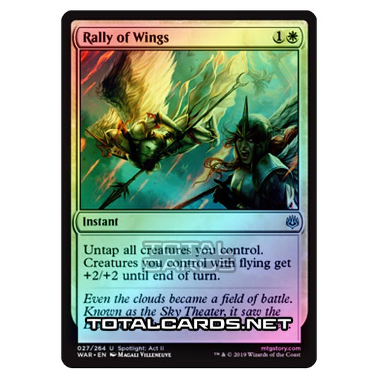 Magic The Gathering - War of The Spark - Rally of Wings - 27/264 (Foil)