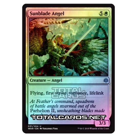 Magic The Gathering - War of The Spark - Sunblade Angel - 31/264 (Foil)