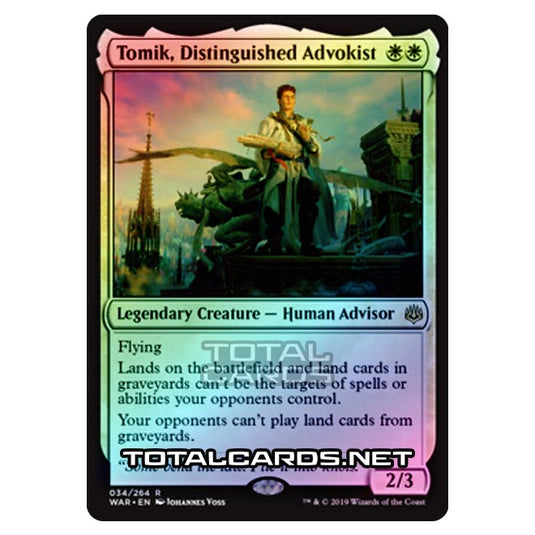 Magic The Gathering - War of The Spark - Tomik, Distinguished Advokist - 34/264 (Foil)