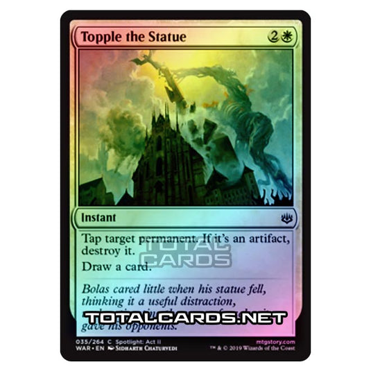 Magic The Gathering - War of The Spark - Topple the Statue - 35/264 (Foil)