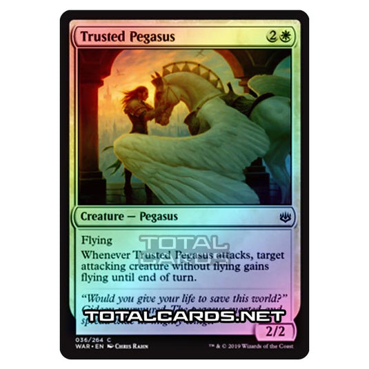 Magic The Gathering - War of The Spark - Trusted Pegasus - 36/264 (Foil)