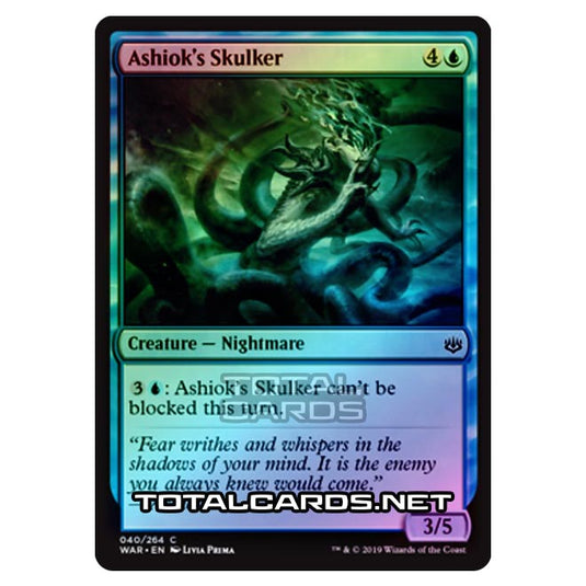 Magic The Gathering - War of The Spark - Ashiok's Skulker - 40/264 (Foil)