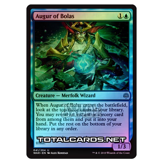 Magic The Gathering - War of The Spark - Augur of Bolas - 41/264 (Foil)