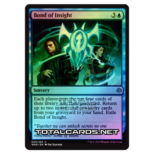 Magic The Gathering - War of The Spark - Bond of Insight - 43/264 (Foil)