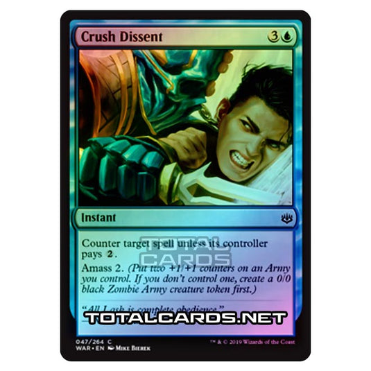 Magic The Gathering - War of The Spark - Crush Dissent - 47/264 (Foil)