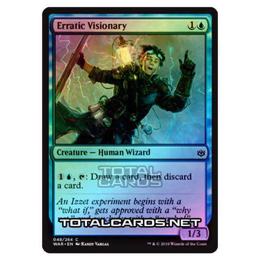 Magic The Gathering - War of The Spark - Erratic Visionary - 48/264 (Foil)