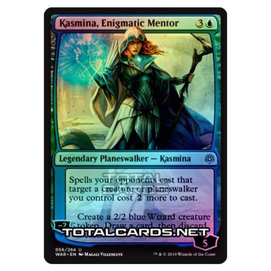 Magic The Gathering - War of The Spark - Kasmina, Enigmatic Mentor - 56/264 (Foil)