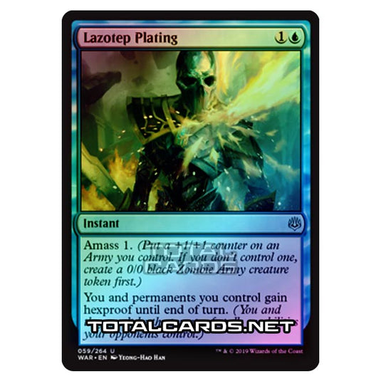 Magic The Gathering - War of The Spark - Lazotep Plating - 59/264 (Foil)