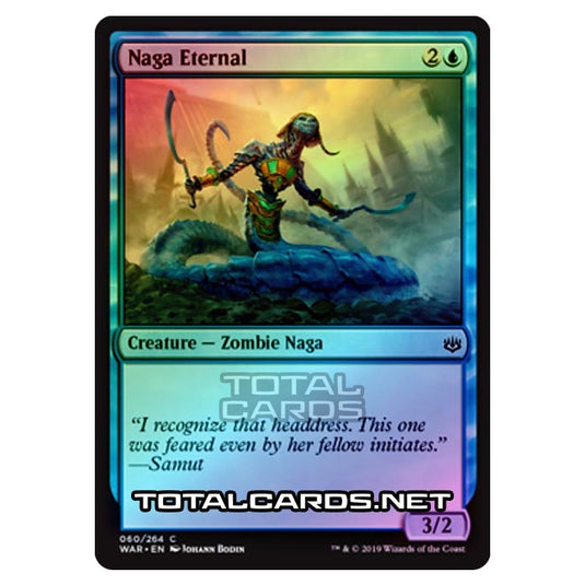 Magic The Gathering - War of The Spark - Naga Eternal - 60/264 (Foil) Magic The Gathering - War of The Spark - Naga Eternal - 60/264 (Foil)
