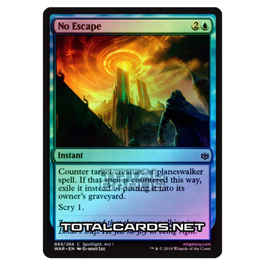 Magic The Gathering - War of The Spark - No Escape - 63/264 (Foil)