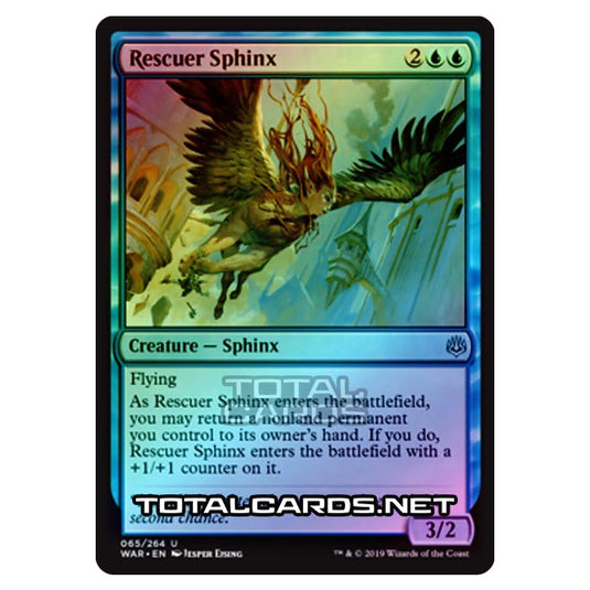 Magic The Gathering - War of The Spark - Rescuer Sphinx - 65/264 (Foil)