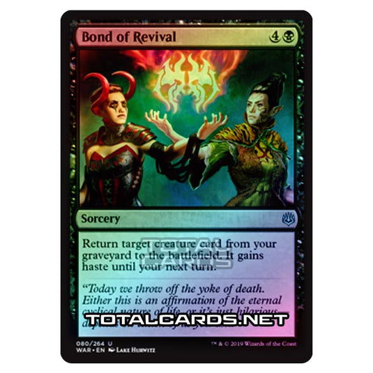 Magic The Gathering - War of The Spark - Bond of Revival - 80/264 (Foil)