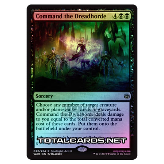 Magic The Gathering - War of The Spark - Command the Dreadhorde - 82/264 (Foil)