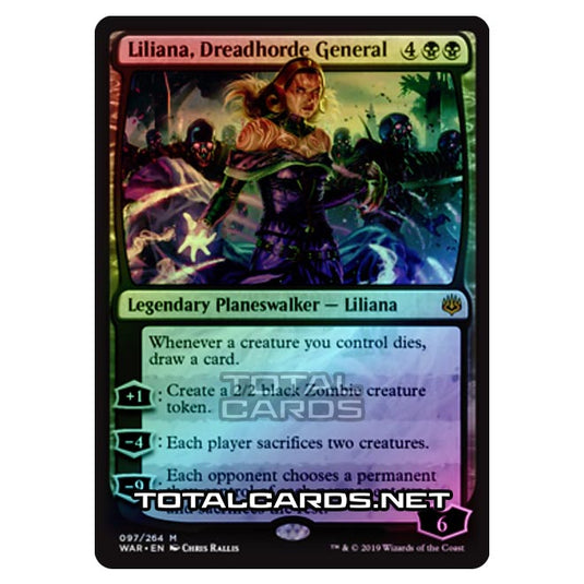 Magic The Gathering - War of The Spark - Liliana, Dreadhorde General - 97/264 (Foil)