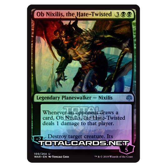 Magic The Gathering - War of The Spark - Ob Nixilis, the Hate-Twisted - 100/264 (Foil)