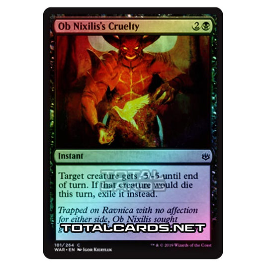 Magic The Gathering - War of The Spark - Ob Nixilis's Cruelty - 101/264 (Foil)