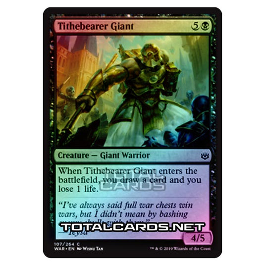 Magic The Gathering - War of The Spark - Tithebearer Giant - 107/264 (Foil)