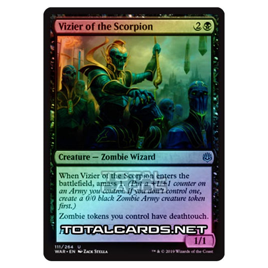 Magic The Gathering - War of The Spark - Vizier of the Scorpion - 111/264 (Foil)