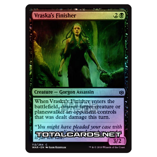 Magic The Gathering - War of The Spark - Vraska's Finisher - 112/264 (Foil)