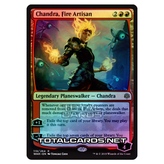 Magic The Gathering - War of The Spark - Chandra, Fire Artisan - 119/264 (Foil)