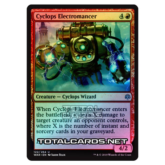 Magic The Gathering - War of The Spark - Cyclops Electromancer - 122/264 (Foil)