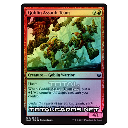 Magic The Gathering - War of The Spark - Goblin Assault Team - 129/264 (Foil)