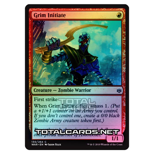 Magic The Gathering - War of The Spark - Grim Initiate - 130/264 (Foil)