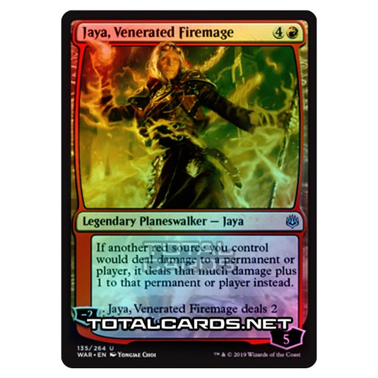 Magic The Gathering - War of The Spark - Jaya, Venerated Firemage - 135/264 (Foil)