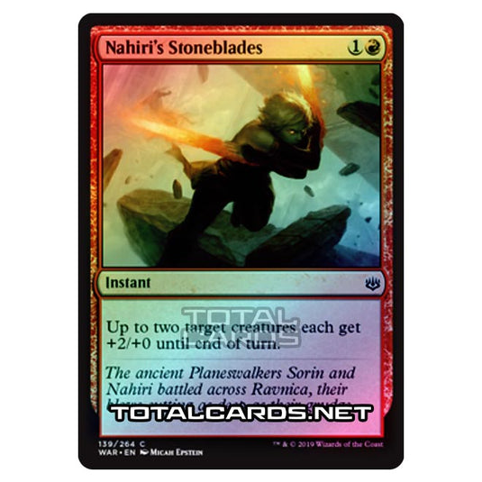 Magic The Gathering - War of The Spark - Nahiri's Stoneblades - 139/264 (Foil)