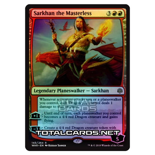 Magic The Gathering - War of The Spark - Sarkhan the Masterless - 143/264 (Foil)