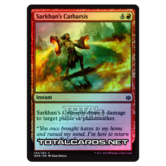 Magic The Gathering - War of The Spark - Sarkhan's Catharsis - 144/264 (Foil)