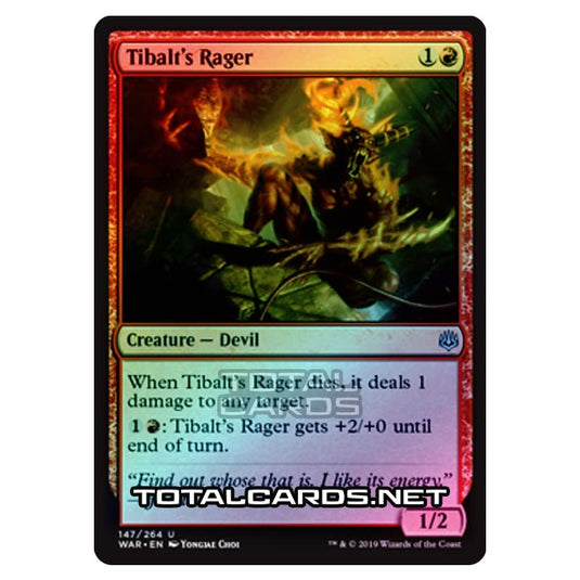 Magic The Gathering - War of The Spark - Tibalt's Rager - 147/264 (Foil)