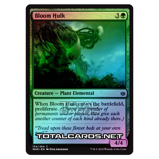 Magic The Gathering - War of The Spark - Bloom Hulk - 154/264 (Foil)