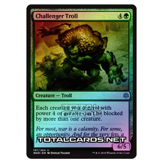 Magic The Gathering - War of The Spark - Challenger Troll - 157/264 (Foil)