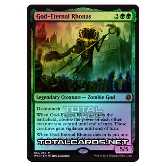 Magic The Gathering - War of The Spark - God-Eternal Rhonas - 163/264 (Foil)