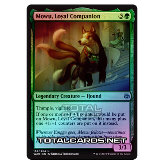 Magic The Gathering - War of The Spark - Mowu, Loyal Companion - 167/264 (Foil)