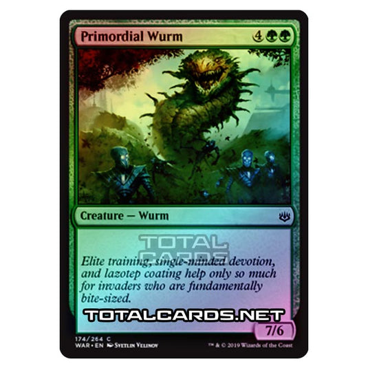 Magic The Gathering - War of The Spark - Primordial Wurm - 174/264 (Foil)