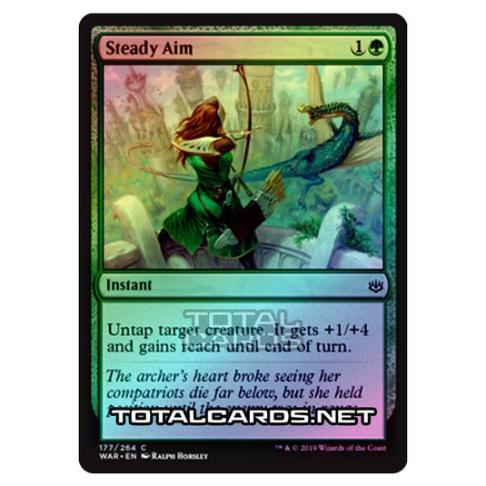 Magic The Gathering - War of The Spark - Steady Aim - 177/264 (Foil)