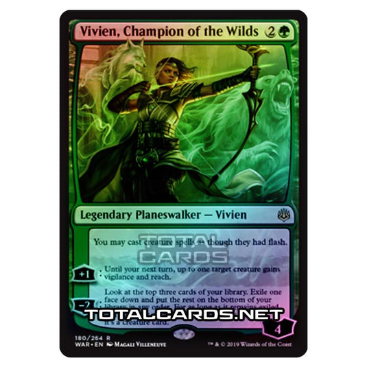 Magic The Gathering - War of The Spark - Vivien, Champion of the Wilds - 180/264 (Foil)