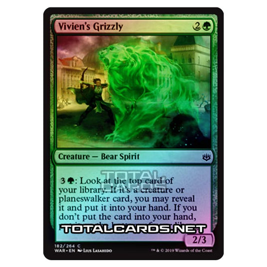 Magic The Gathering - War of The Spark - Vivien's Grizzly - 182/264 (Foil)