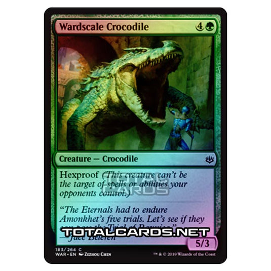 Magic The Gathering - War of The Spark - Wardscale Crocodile - 183/264 (Foil)